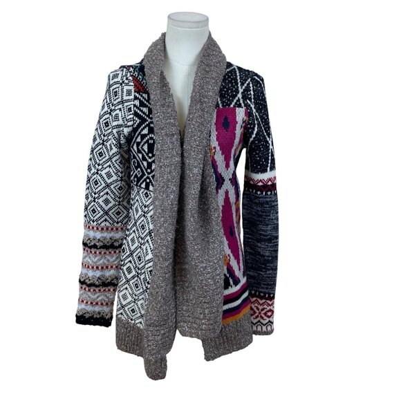 Desigual Women's Multicolor Shawl Collar Open Cardigan Size S - Picture 1 of 9